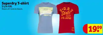 Kruidvat Superdry t-shirt aanbieding