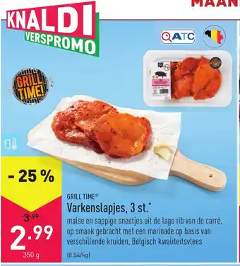 ALDI Grill Time Varkenslapjes, st. aanbieding
