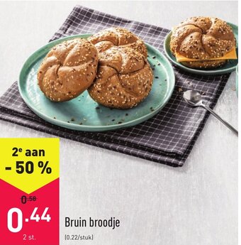 ALDI Bruin broodje aanbieding