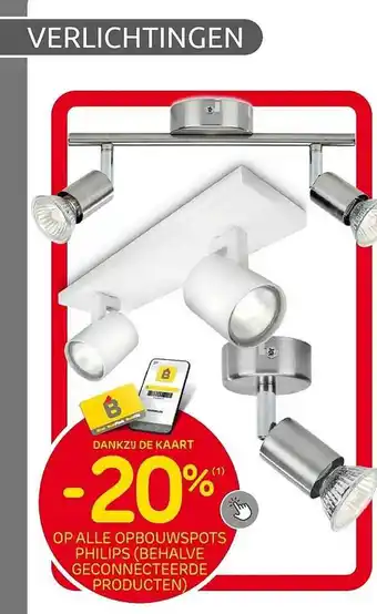 Brico Opbouwspots philips aanbieding