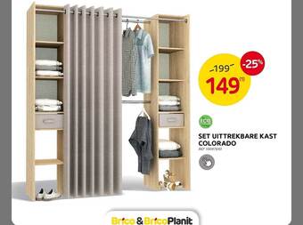 Brico Set uittrekbare kast colorado aanbieding