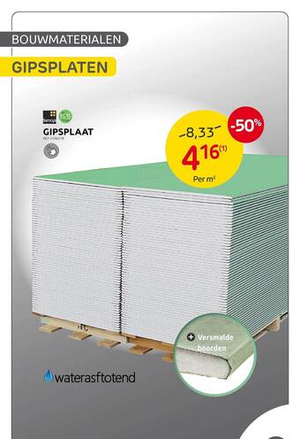Brico Gipsplaat aanbieding