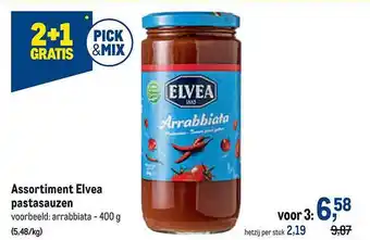 Makro Assortiment elvea pastasauzen aanbieding