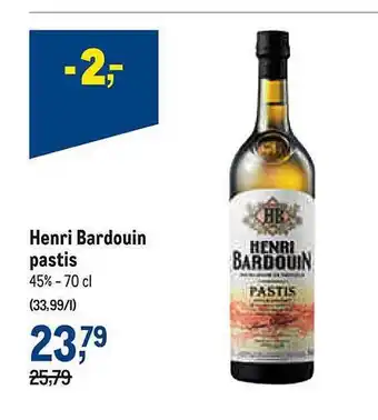 Makro Henri bardouin pastis aanbieding
