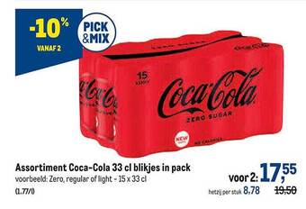 Makro Assortiment cocacola aanbieding