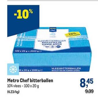 Makro Metro chef bitterballen aanbieding