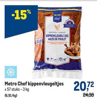 Makro Metro chef kippenvleugeltjes aanbieding
