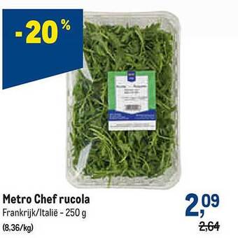 Makro Metro chef rucola aanbieding