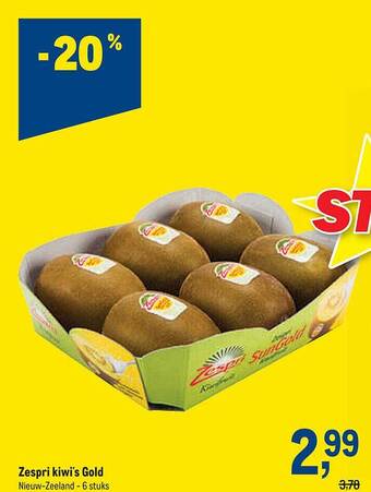Makro Zespri kiwi's gold aanbieding