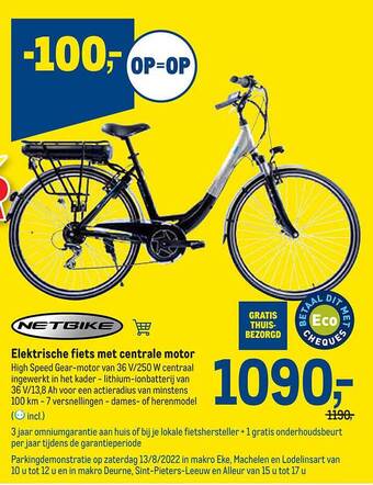Makro Elektrische fiets met centrale motor aanbieding