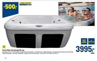 Makro Dream maker stonehenge ezl spa aanbieding