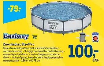 Bestway zwembadset steel pro