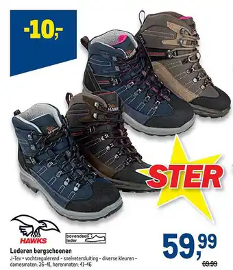 Hawks lederen bergschoenen