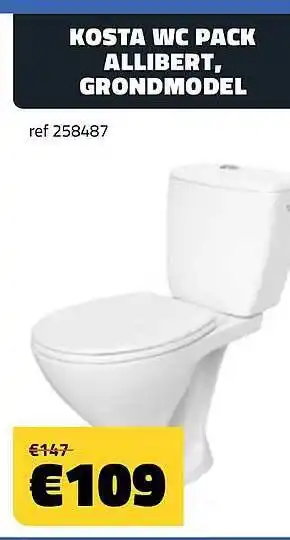 Bouwcenter Frans Vlaeminck Kosta wc pack allibert grondmodel aanbieding