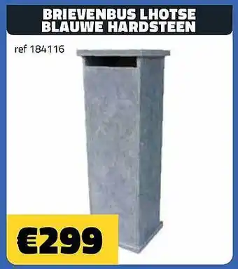 Brievenbus lhotse blauwe hardsteen