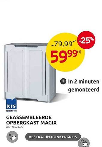Brico Geassembleerde opbergkast magix aanbieding