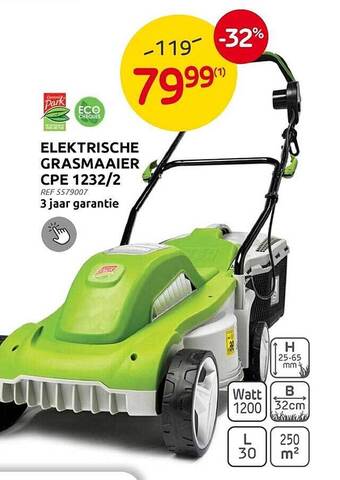 Brico Elektrische grasmaaier aanbieding