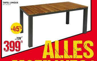 Brico Tafel limoux aanbieding