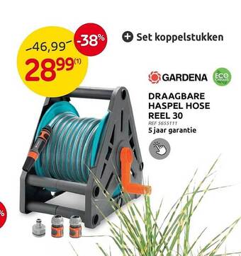 Brico Draagbare haspel hose reel 30 aanbieding