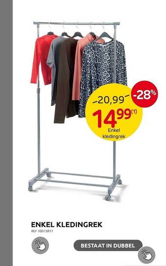 Brico Enkel kledingrek aanbieding