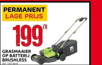 Brico Grasmaaier op batterij brushless aanbieding