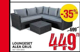 Brico Loungeset alea grijs aanbieding