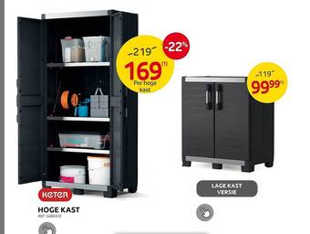 Brico Keter hoge kast aanbieding
