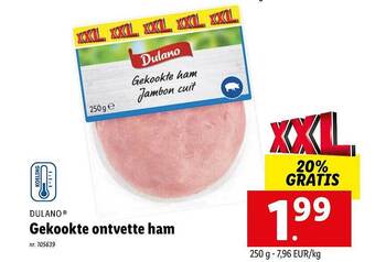 Lidl Gekookte ontvette ham aanbieding