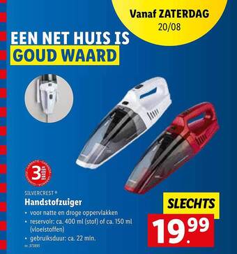 Lidl Handstofzuiger aanbieding