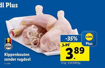 Kippenbouten zonder rugdeel