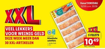 Lidl Atlantische zalmfilets aanbieding