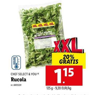 Lidl Rucola aanbieding