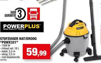 Hubo Stofzuiger nat-droog aanbieding