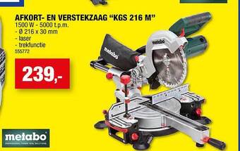 Hubo Afkort en verstekzaag aanbieding