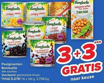 Carrefour Peulgroenten bonduelle aanbieding