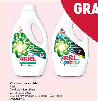 Vloeibaar wasmiddel ariel