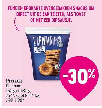Pretzels elephant