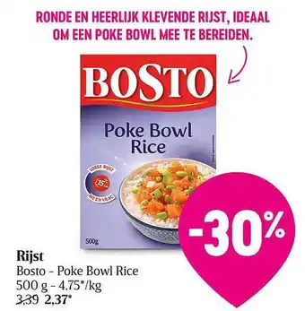 Delhaize Rijst bosto aanbieding