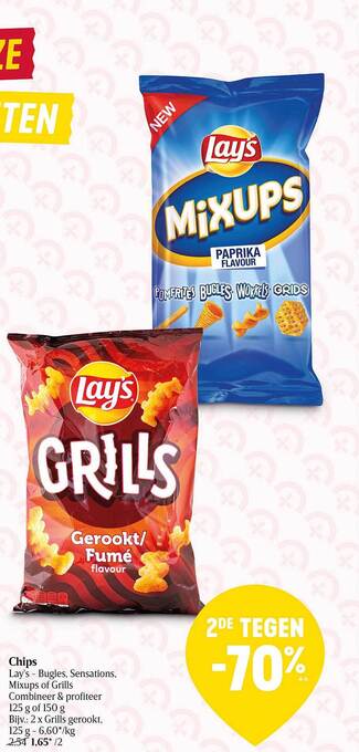 Delhaize Chips lay's aanbieding
