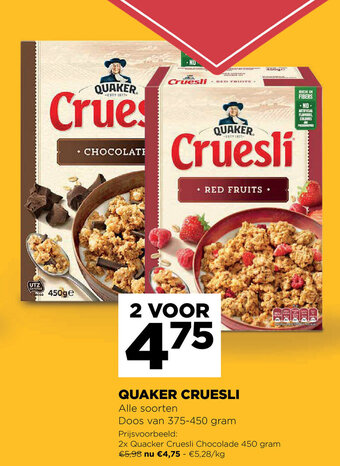 Jumbo Quaker Cruesli aanbieding