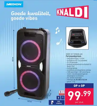 ALDI Medion Life P67038 (MD 44438) Partysoundsysteem aanbieding