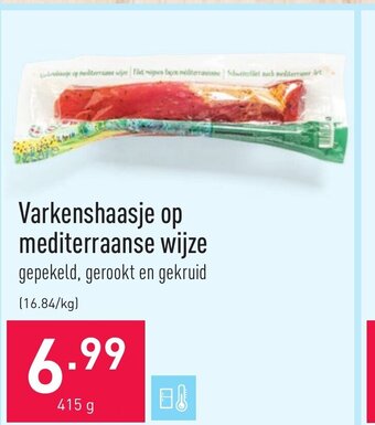 ALDI Varkenshaasje op mediterraanse wijze aanbieding