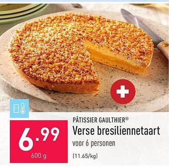 ALDI Verse bresiliennetaart aanbieding