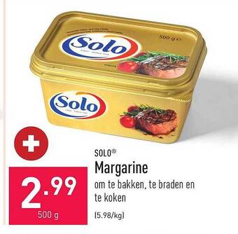 ALDI Solo margarine aanbieding