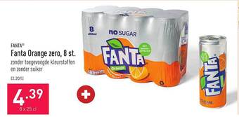 ALDI Fanta orange zero, 8 st aanbieding