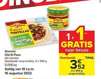 Carrefour Gamma old el paso aanbieding