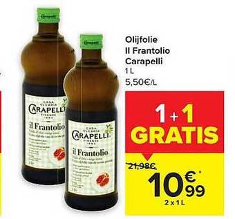 Carrefour Olijfolie il frantolio carapelli aanbieding