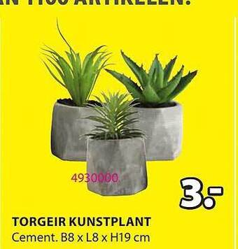 Jysk Torgeir kunstplant aanbieding