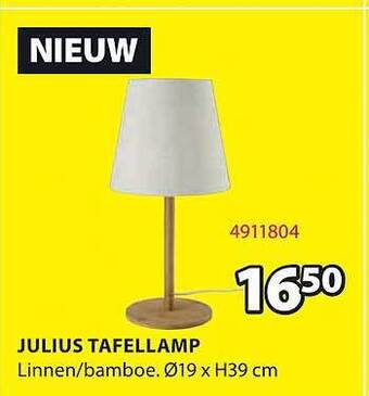 Jysk Julius tafellamp aanbieding