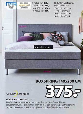 Jysk Basic c5 boxspring aanbieding